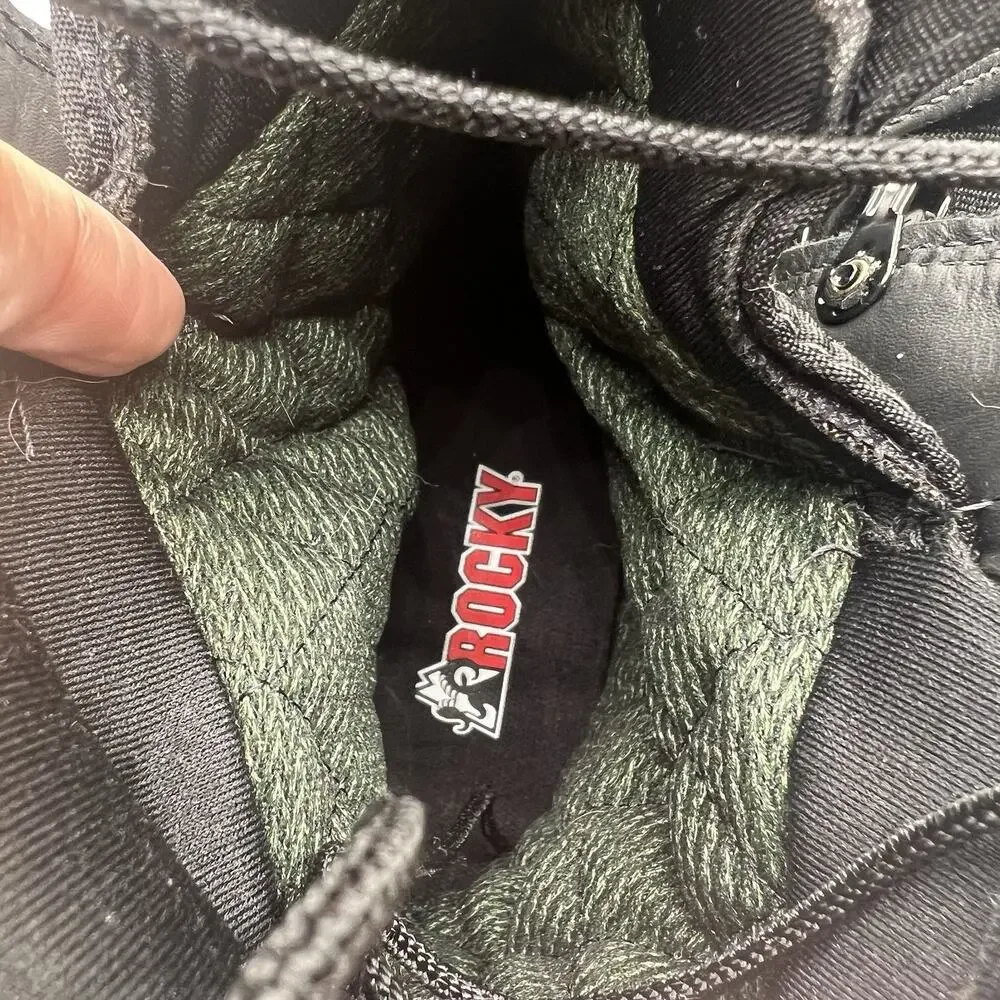 Rocky S2V Black Tactical Boots 9.5R Thinsulate 400g Insulated USA Made